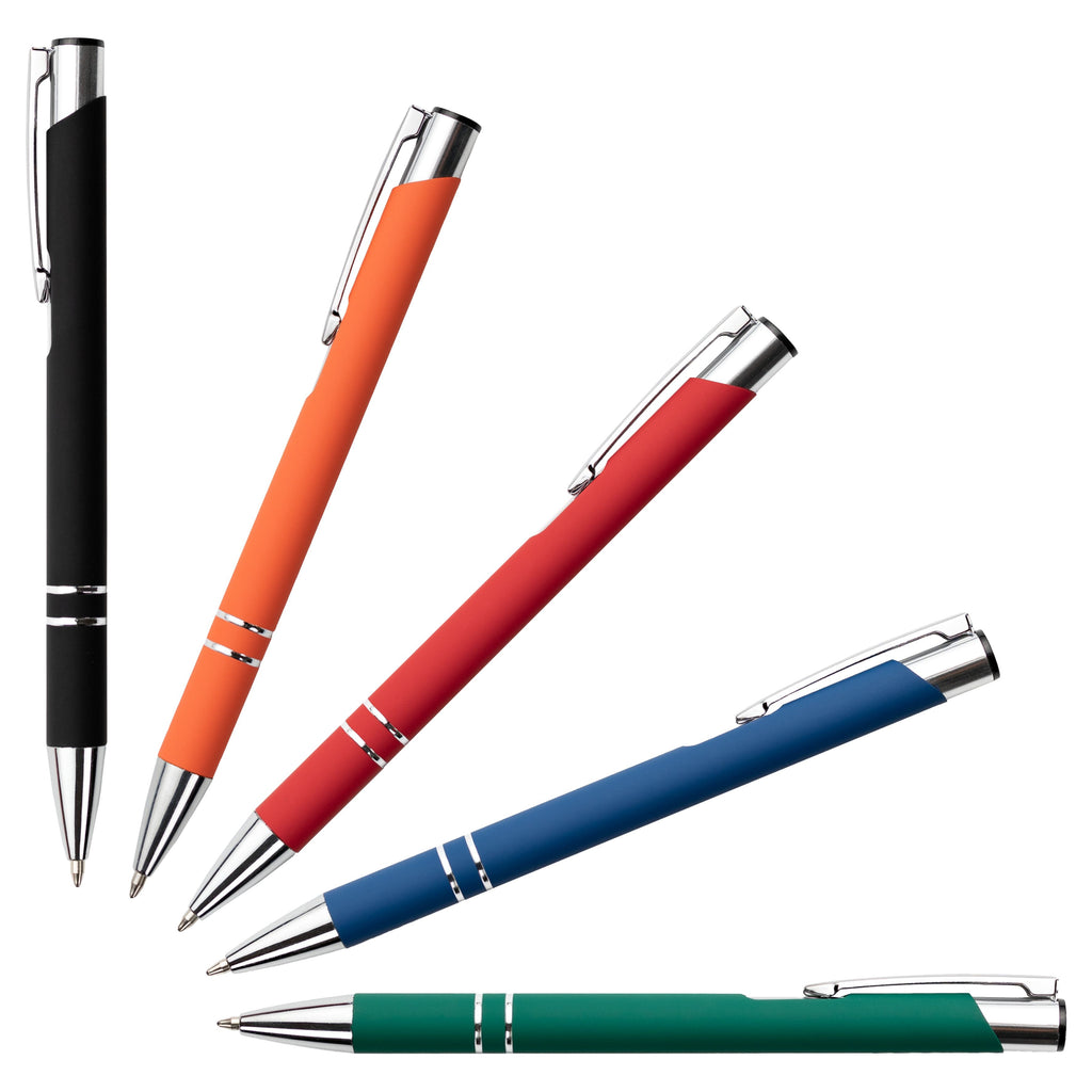 Długopis metalowy COSMO Rubber z Twoim grawerem - 500szt.